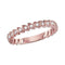 14kt Rose Gold Women's Round Diamond Ovals Stackable Band Ring 1-10 Cttw - FREE Shipping (US/CAN)-Gold & Diamond Rings-JadeMoghul Inc.