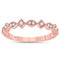 14kt Rose Gold Women's Round Diamond Squares Stackable Band Ring 1-10 Cttw - FREE Shipping (US/CAN)-Gold & Diamond Rings-JadeMoghul Inc.