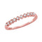 14kt Rose Gold Womens Round Diamond Stackable Band Ring 1-10 Cttw-Gold & Diamond Rings-JadeMoghul Inc.