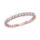 14kt Rose Gold Women's Round Diamond Stackable Band Ring 1-5 Cttw - FREE Shipping (US/CAN)-Rings And Bands-JadeMoghul Inc.
