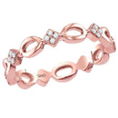 14kt Rose Gold Women's Round Diamond Stackable Band Ring 1/8 Cttw - FREE Shipping (US/CAN)-Rings And Bands-5-JadeMoghul Inc.