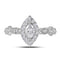 14kt Two-tone White Rose Gold Women's Marquise Diamond Solitaire Bellina Bridal Wedding Engagement Ring 3/4 Cttw - FREE Shipping (US/CAN)-Gold & Diamond Engagement & Anniversary Rings-5-JadeMoghul Inc.