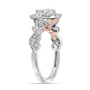 14kt Two-tone White Rose Gold Women's Marquise Diamond Solitaire Bellina Bridal Wedding Engagement Ring 3/4 Cttw - FREE Shipping (US/CAN)-Wedding Jewelry-5.5-JadeMoghul Inc.