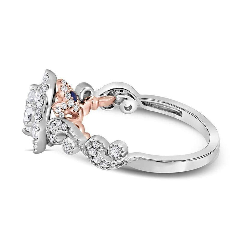 14kt Two-tone White Rose Gold Women's Marquise Diamond Solitaire Bellina Bridal Wedding Engagement Ring 3/4 Cttw - FREE Shipping (US/CAN)-Wedding Jewelry-5.5-JadeMoghul Inc.