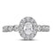 14kt Two-tone White Rose Gold Women's Oval Diamond Solitaire Bellina Bridal Wedding Engagement Ring 3/4 Cttw - FREE Shipping (US/CAN)-Gold & Diamond Engagement & Anniversary Rings-5-JadeMoghul Inc.