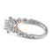 14kt Two-tone White Rose Gold Women's Oval Diamond Solitaire Bellina Bridal Wedding Engagement Ring 3/4 Cttw - FREE Shipping (US/CAN)-Gold & Diamond Engagement & Anniversary Rings-5-JadeMoghul Inc.