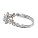 14kt Two-tone White Rose Gold Women's Princess Diamond Solitaire Bellina Bridal Wedding Engagement Ring 3/4 Cttw - FREE Shipping (US/CAN)-Wedding Jewelry-5-JadeMoghul Inc.