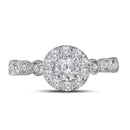 14kt Two-tone White Rose Gold Women's Round Diamond Solitaire Bellina Bridal Wedding Engagement Ring 3-4 Cttw - FREE Shipping (US/CAN)-Wedding Jewelry-JadeMoghul Inc.