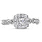 14kt Two-tone White Rose Gold Women's Round Diamond Solitaire Bellina Bridal Wedding Engagement Ring 3/4 Cttw - FREE Shipping (US/CAN)-Gold & Diamond Engagement & Anniversary Rings-5-JadeMoghul Inc.