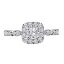 14kt Two-tone White Rose Gold Women's Round Diamond Solitaire Bellina Bridal Wedding Engagement Ring 3/4 Cttw - FREE Shipping (US/CAN)-Wedding Jewelry-5-JadeMoghul Inc.