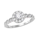 14kt Two-tone White Rose Gold Women's Round Diamond Solitaire Bellina Bridal Wedding Engagement Ring 3/4 Cttw - FREE Shipping (US/CAN)-Wedding Jewelry-5-JadeMoghul Inc.