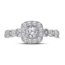 14kt Two-tone White Rose Gold Women's Round Diamond Solitaire Bellina Bridal Wedding Engagement Ring 3/4 Cttw - FREE Shipping (US/CAN)-Wedding Jewelry-6-JadeMoghul Inc.