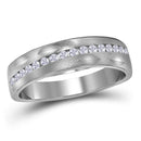 14kt White Gold His & Hers Round Diamond Matching Bridal Wedding Ring Band Set 3/4 Cttw - FREE Shipping (US/CAN)-Gold & Diamond Trio Sets-5-JadeMoghul Inc.
