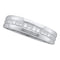 14kt White Gold Men's Princess Diamond Wedding Band Ring 1.00 Cttw - FREE Shipping (US/CAN)-Gold & Diamond Wedding Jewelry-8-JadeMoghul Inc.