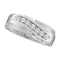 14kt White Gold Mens Round Channel-set Diamond Wedding Anniversary Band Ring 1/4 Cttw - FREE Shipping (US/CAN)-Gold & Diamond Wedding Jewelry-10-JadeMoghul Inc.