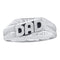 14kt White Gold Men's Round Diamond Dad Father Ring .01 Cttw - FREE Shipping (US/CAN)-Gold & Diamond Men Rings-8-JadeMoghul Inc.