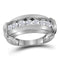 14kt White Gold Men's Round Diamond Single Row Wedding Band Ring 1.00 Cttw - FREE Shipping (US/CAN)-Gold & Diamond Wedding Jewelry-8-JadeMoghul Inc.