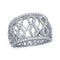 14kt White Gold Women's Diamond Vertical Infinity Fashion Band Ring 7/8 Cttw-Gold & Diamond Rings-JadeMoghul Inc.