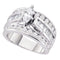 14kt White Gold Women's Marquise Diamond Solitaire Bridal Wedding Engagement Ring 1.00 Cttw - FREE Shipping (USA/CAN)-Gold & Diamond Engagement & Anniversary Rings-5-JadeMoghul Inc.