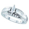 14kt White Gold Women's Marquise Diamond Solitaire Bridal Wedding Engagement Ring 1/2 Cttw - FREE Shipping (USA/CAN)-Gold & Diamond Engagement & Anniversary Rings-5-JadeMoghul Inc.