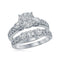 14kt White Gold Women's Princess Diamond Bridal Wedding Engagement Ring Band Set 1-1/2 Cttw - FREE Shipping (US/CAN)-Gold & Diamond Wedding Ring Sets-5-JadeMoghul Inc.