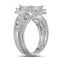 14kt White Gold Women's Princess Diamond Bridal Wedding Engagement Ring Band Set 2.00 Cttw - FREE Shipping (US/CAN)-Gold & Diamond Wedding Ring Sets-JadeMoghul Inc.