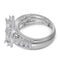 14kt White Gold Women's Princess Diamond Bridal Wedding Engagement Ring Band Set 2.00 Cttw - FREE Shipping (US/CAN)-Gold & Diamond Wedding Ring Sets-JadeMoghul Inc.