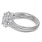 14kt White Gold Women's Princess Diamond Halo Bridal Wedding Engagement Ring Band Set 1.00 Cttw - FREE Shipping (US/CAN)-Gold & Diamond Wedding Ring Sets-JadeMoghul Inc.