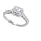 14kt White Gold Women's Princess Diamond Solitaire Bridal Wedding Engagement Ring 1.00 Cttw - FREE Shipping (US/CAN) Size 10 (Certified)-Gold & Diamond Engagement & Anniversary Rings-9-JadeMoghul Inc.