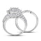 14kt White Gold Women's Princess Round Diamond Soleil Bridal Wedding Engagement Ring Band Set 1-3/4 Cttw - FREE Shipping (US/CAN)-Gold & Diamond Wedding Ring Sets-5-JadeMoghul Inc.