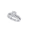 14kt White Gold Women's Princess Round Diamond Soleil Bridal Wedding Engagement Ring Band Set 1.00 Cttw - FREE Shipping (US/CAN)-Gold & Diamond Wedding Ring Sets-5-JadeMoghul Inc.