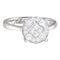 14kt White Gold Women's Princess Round Diamond Soleil Cluster Bridal Wedding Engagement Ring 2.00 Cttw - FREE Shipping (US/CAN)-Gold & Diamond Engagement & Anniversary Rings-5-JadeMoghul Inc.