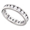 14kt White Gold Women's Round Channel-set Diamond Eternity Wedding Anniversary Band 2.00 Cttw - FREE Shipping (US/CAN)-Gold & Diamond Wedding Jewelry-JadeMoghul Inc.