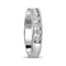 14kt White Gold Women's Round Channel-set Diamond Single Row Wedding Band 1.00 Cttw - FREE Shipping (US/CAN)-Gold & Diamond Wedding Jewelry-5-JadeMoghul Inc.