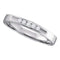 14kt White Gold Women's Round Diamond 2.5mm Wedding Band Ring 1/8 Cttw - FREE Shipping (US/CAN)-Gold & Diamond Wedding Jewelry-5-JadeMoghul Inc.