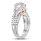 14kt White Gold Women's Round Diamond Bellissimo Bridal Wedding Engagement Ring Band Set 1-1/2 Cttw - FREE Shipping (US/CAN)-Gold & Diamond Wedding Ring Sets-7-JadeMoghul Inc.