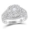 14kt White Gold Women's Round Diamond Bridal Wedding Engagement Ring Band Set 3/4 Cttw - FREE Shipping (US/CAN)-Gold & Diamond Wedding Ring Sets-5-JadeMoghul Inc.