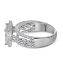 14kt White Gold Women's Round Diamond Cluster Bridal Wedding Engagement Ring 1-1-2 Cttw - FREE Shipping (US/CAN)-Wedding Jewelry-JadeMoghul Inc.