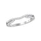 14kt White Gold Women's Round Diamond Contour Enhancer Wedding Band Ring 1/6 Cttw - FREE Shipping (US/CAN)-Gold & Diamond Wedding Jewelry-6-JadeMoghul Inc.