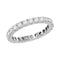 14kt White Gold Women's Round Diamond Eternity Wedding Anniversary Ring 1-1-2 Cttw - FREE Shipping (US/CAN)-Gold & Diamond Wedding Jewelry-JadeMoghul Inc.