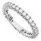 14kt White Gold Women's Round Diamond Eternity Wedding Anniversary Ring 3.00 Cttw - FREE Shipping (US/CAN)-Gold & Diamond Wedding Jewelry-5-JadeMoghul Inc.