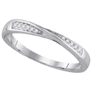 14kt White Gold Women's Round Diamond Fashion Band Ring 1-20 Cttw - FREE Shipping (US/CAN)-Gold & Diamond Bands-JadeMoghul Inc.