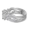 14kt White Gold Women's Round Diamond Halo Bridal Wedding Engagement Ring Band Set 1-1-4 Cttw - FREE Shipping (US/CAN)-Gold & Diamond Wedding Ring Sets-JadeMoghul Inc.