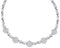 14kt White Gold Womens Round Diamond Infinity Flower Cluster Necklace 2.00 Cttw-Gold & Diamond Pendants & Necklaces-JadeMoghul Inc.