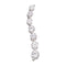 14kt White Gold Women's Round Diamond Journey Pendant 1.00 Cttw - FREE Shipping (US/CAN)-Gold & Diamond Pendants & Necklaces-JadeMoghul Inc.