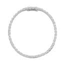 14kt White Gold Womens Round Diamond Open-center Circle Pendant 1-2 Cttw-Gold & Diamond Pendants & Necklaces-JadeMoghul Inc.