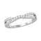 14kt White Gold Women's Round Diamond Ring Contour Enhancer Wedding Band 1-4 Cttw - FREE Shipping (US/CAN)-Gold & Diamond Wedding Jewelry-JadeMoghul Inc.