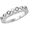 14kt White Gold Women's Round Diamond Rolo Link Stackable Band Ring 1-12 Cttw - FREE Shipping (US/CAN)-Rings And Bands-JadeMoghul Inc.