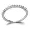 14kt White Gold Women's Round Diamond Slender Wedding Anniversary Band 1/4 Cttw - FREE Shipping (US/CAN)-Gold & Diamond Wedding Jewelry-5-JadeMoghul Inc.