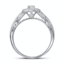 14kt White Gold Women's Round Diamond Solitaire Bridal Wedding Engagement Ring 3-4 Cttw - FREE Shipping (US/CAN)-Gold & Diamond Engagement & Anniversary Rings-JadeMoghul Inc.